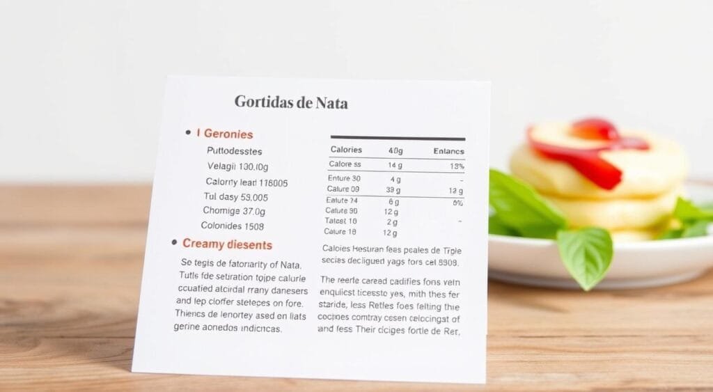 Gortidas de Nata Nutritional Information