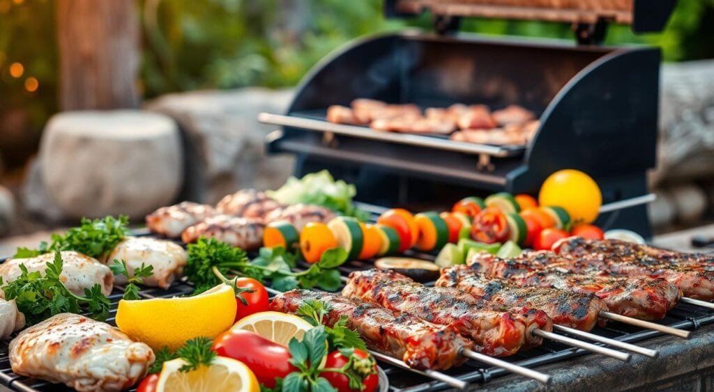 Grilled meal preparation