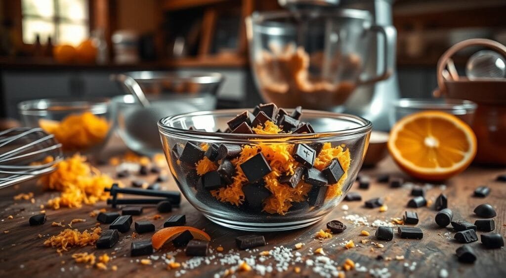 baking with chocolate and orange