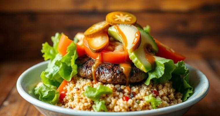 Easy Burger Bowl Recipe – Healthy and High-Protein Dinner
