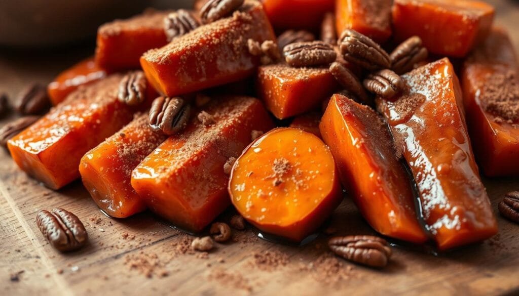 candied yams with brown sugar glaze