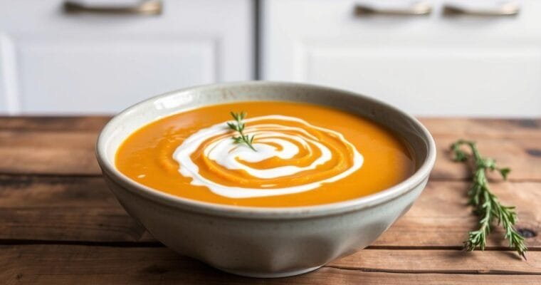 Cozy Carrot Soup with Ginger – Comfort in a Bowl