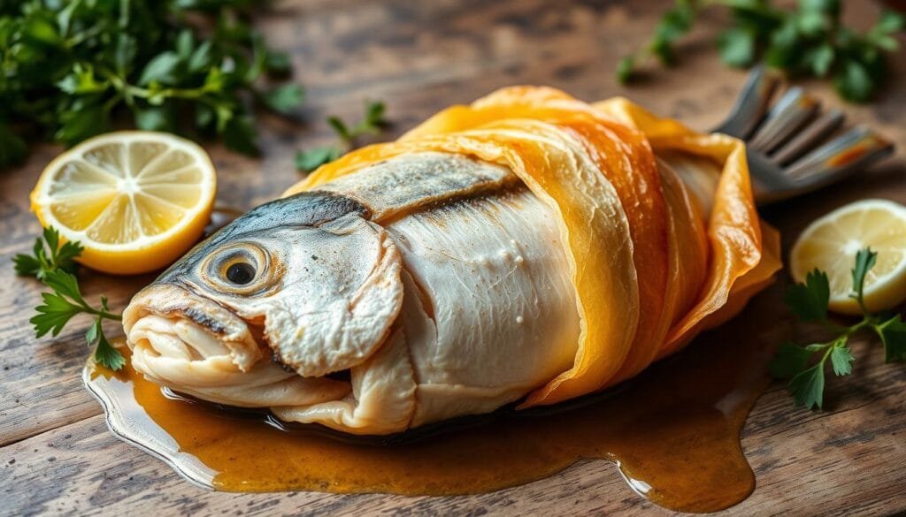 fish wrapped in filo recipe