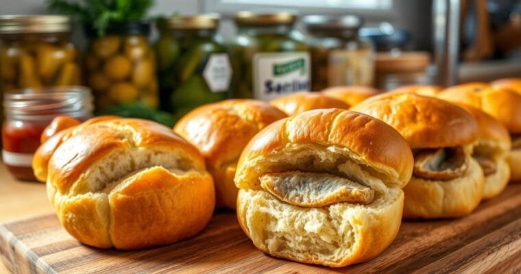 Traditional German Matjesbrötchen – Pickled Herring Sandwich