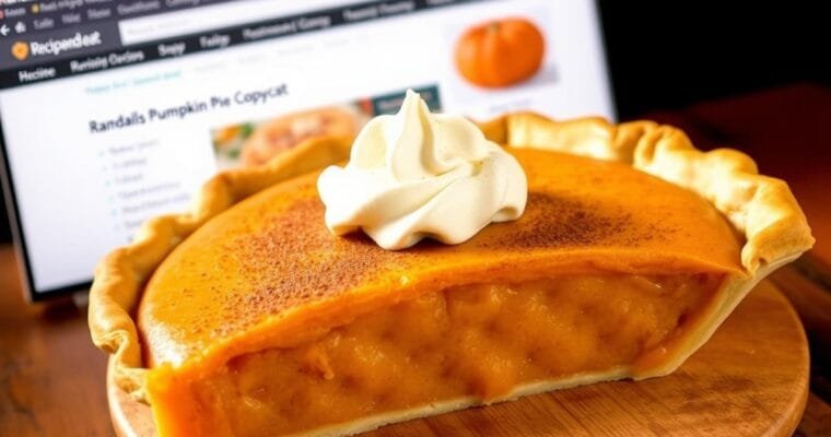 Randalls Pumpkin Pie Copycat – The Perfect Homemade Version
