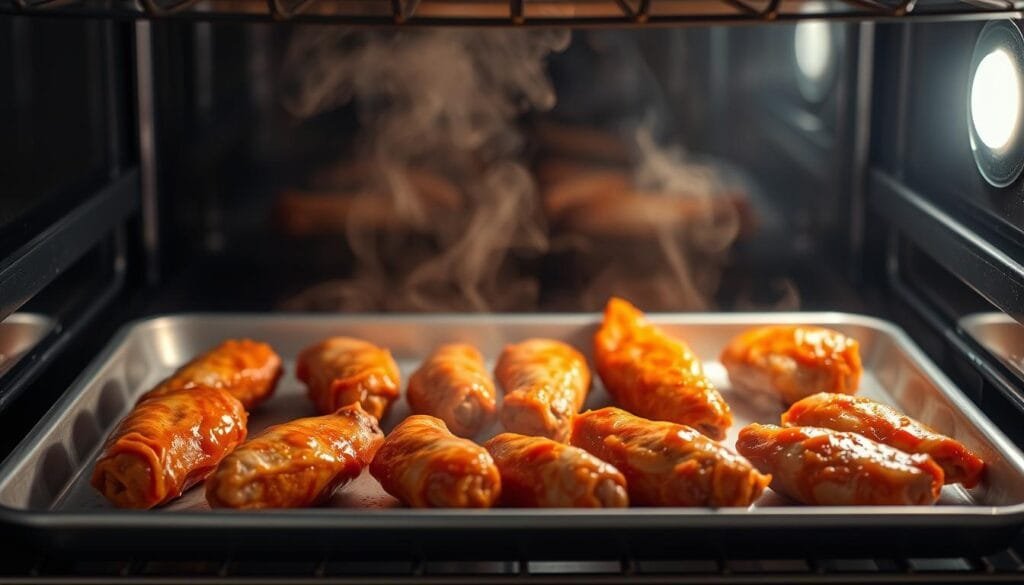 reheating chicken wings