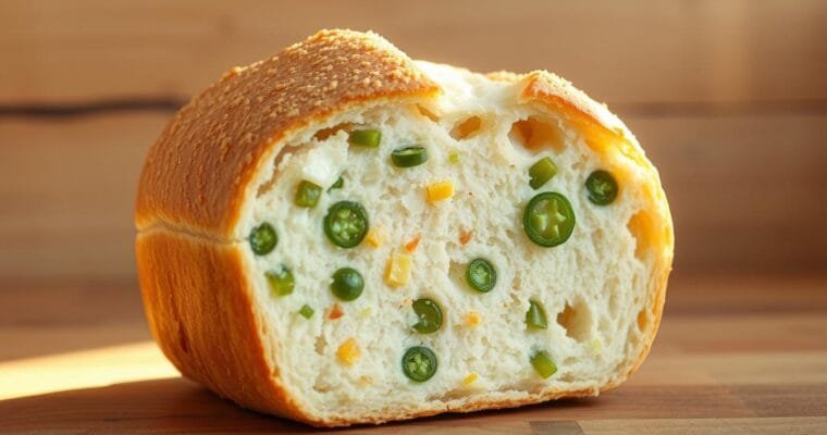 Vegan Jalapeño Cheddar Bread – Spicy Homemade Loaf