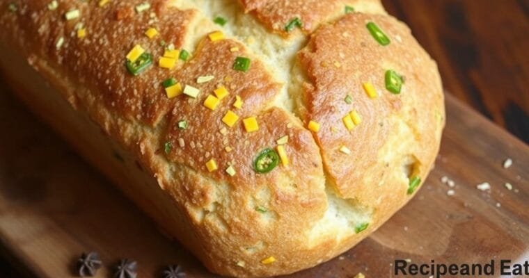 Easy Vegan Jalapeño Cheddar Bread – No Dairy, All Flavor